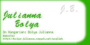 julianna bolya business card
